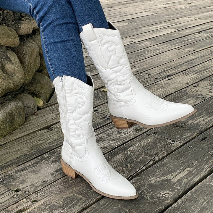 Tatum™ Elegant Metallic Cowboy Boots